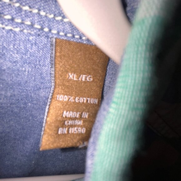 Clearwater Camp Shirt Cotton Blue Pink Green Mens Size XL 46" Chest - Picture 6 of 10